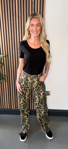 Leopard jeans