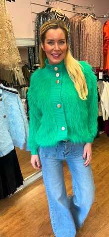 WINNIE cardigan green