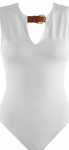 SABRINA bodysuit white