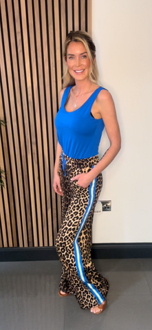 Leopard / blue trouser