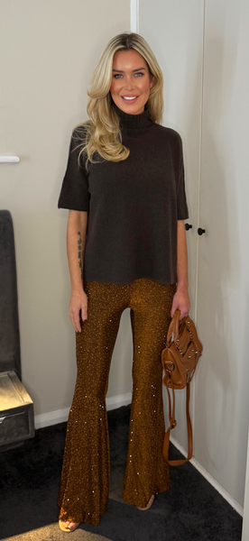 SPARKLE trousers toffee