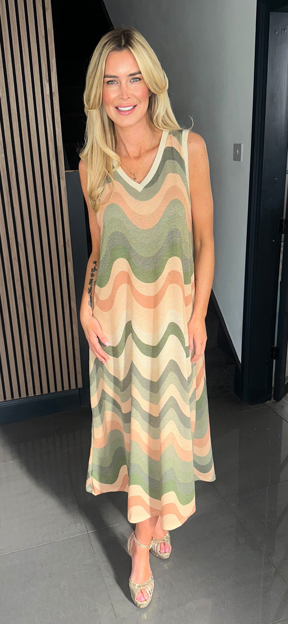 LEONIE dress khaki