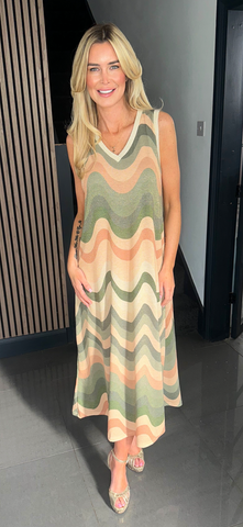 LEONIE dress khaki