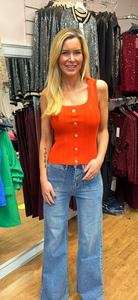 Button vest orange