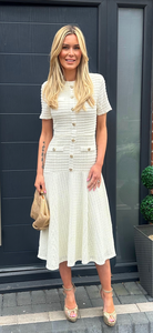 SADIE dress midi cream