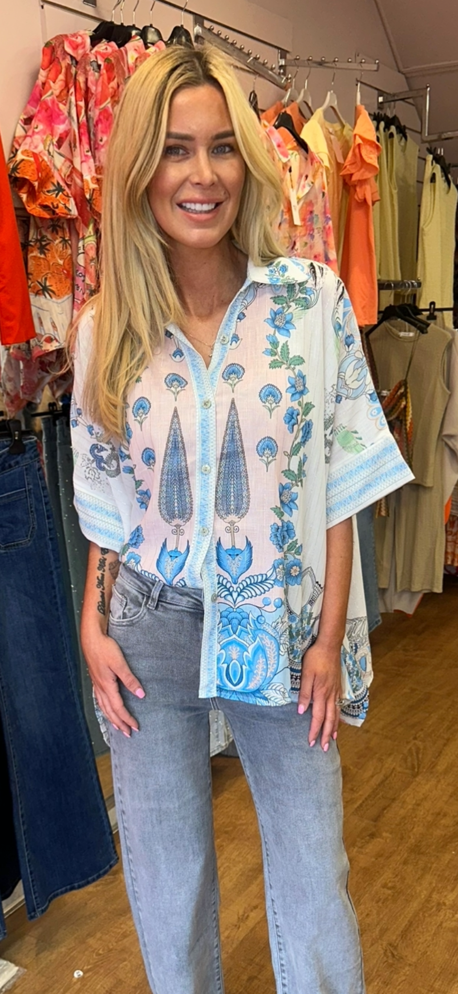 ELSIE shirt blue