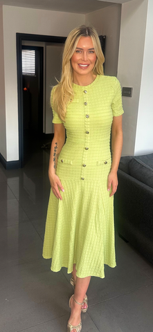 SADIE dress midi green