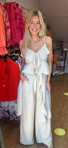 BELLA two piece beige