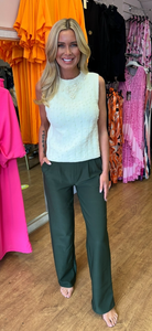 Relaxed trouser khaki