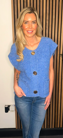 JENNA waist jacket blue