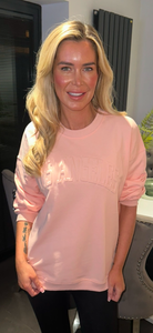 LA sweatshirt blush