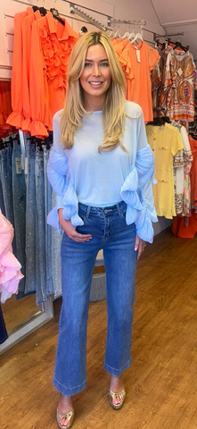 CECILA  top blue