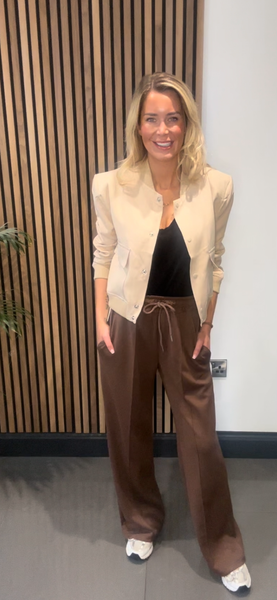 Relaxed jogger brown