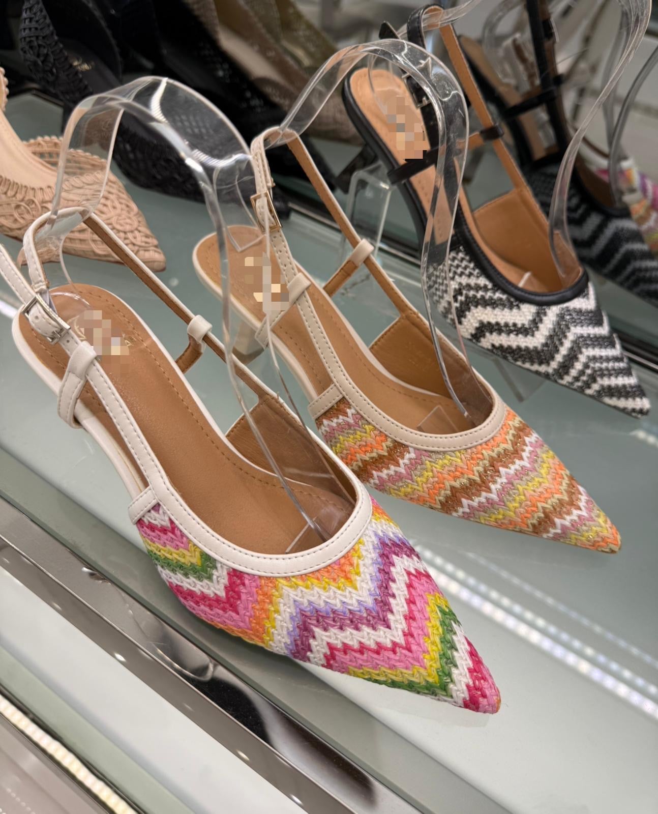 Zig zag heels beige (middle)