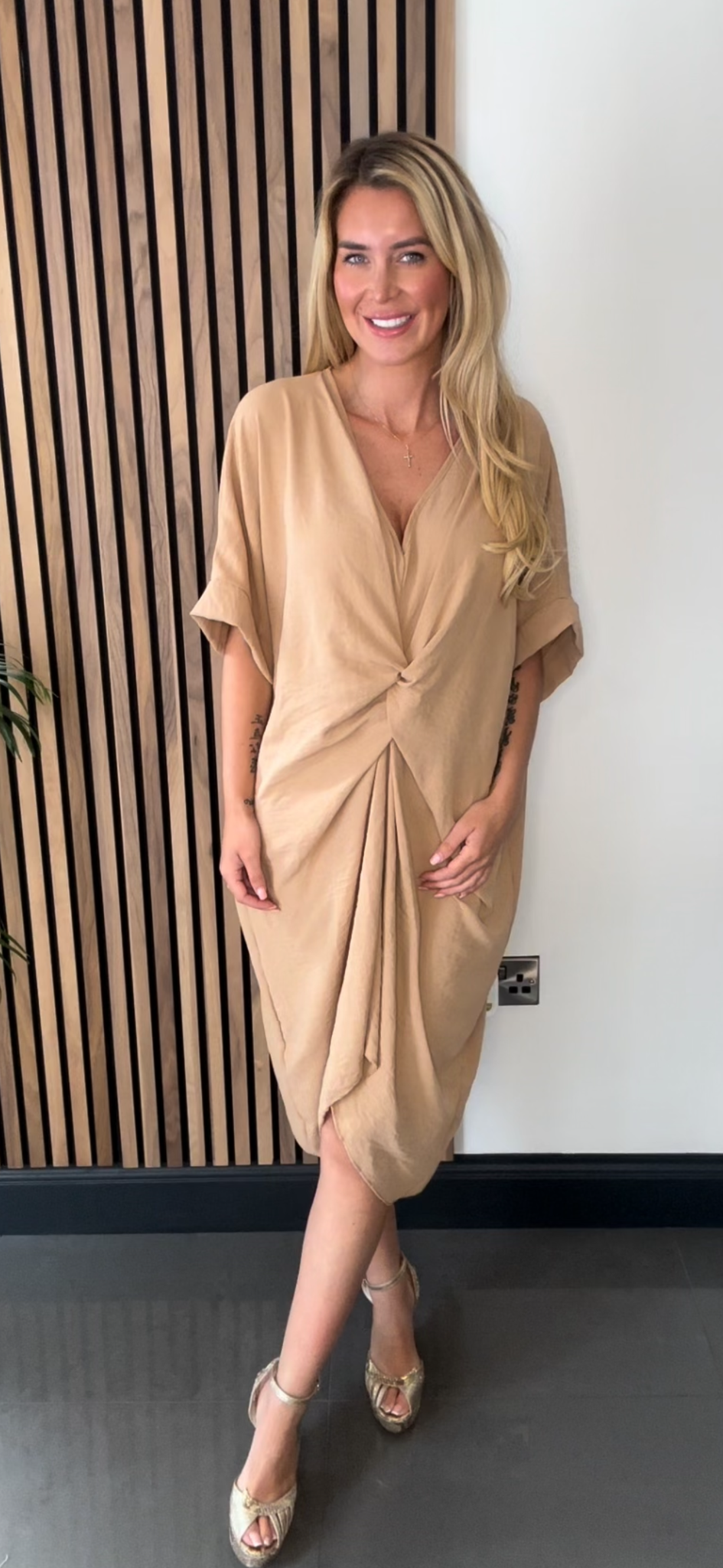 ANAYA DRESS camel