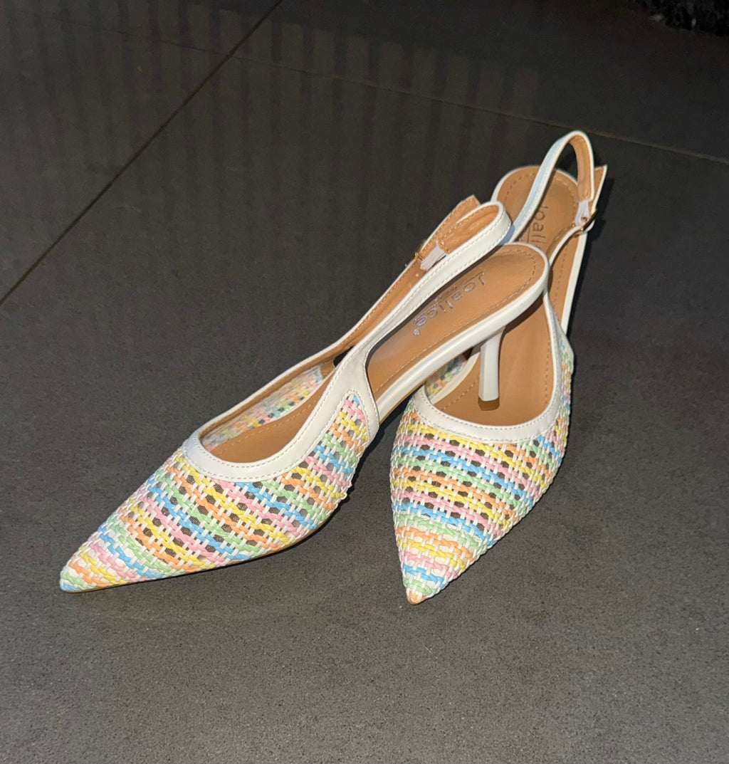 Zig zag heels pastel
