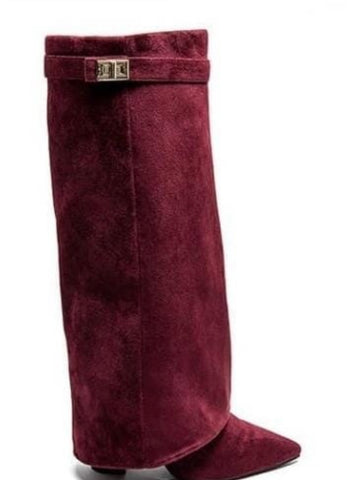 GINA boots wine