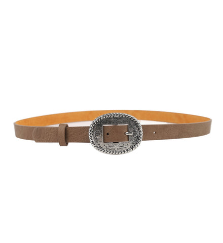 Western belt taupe
