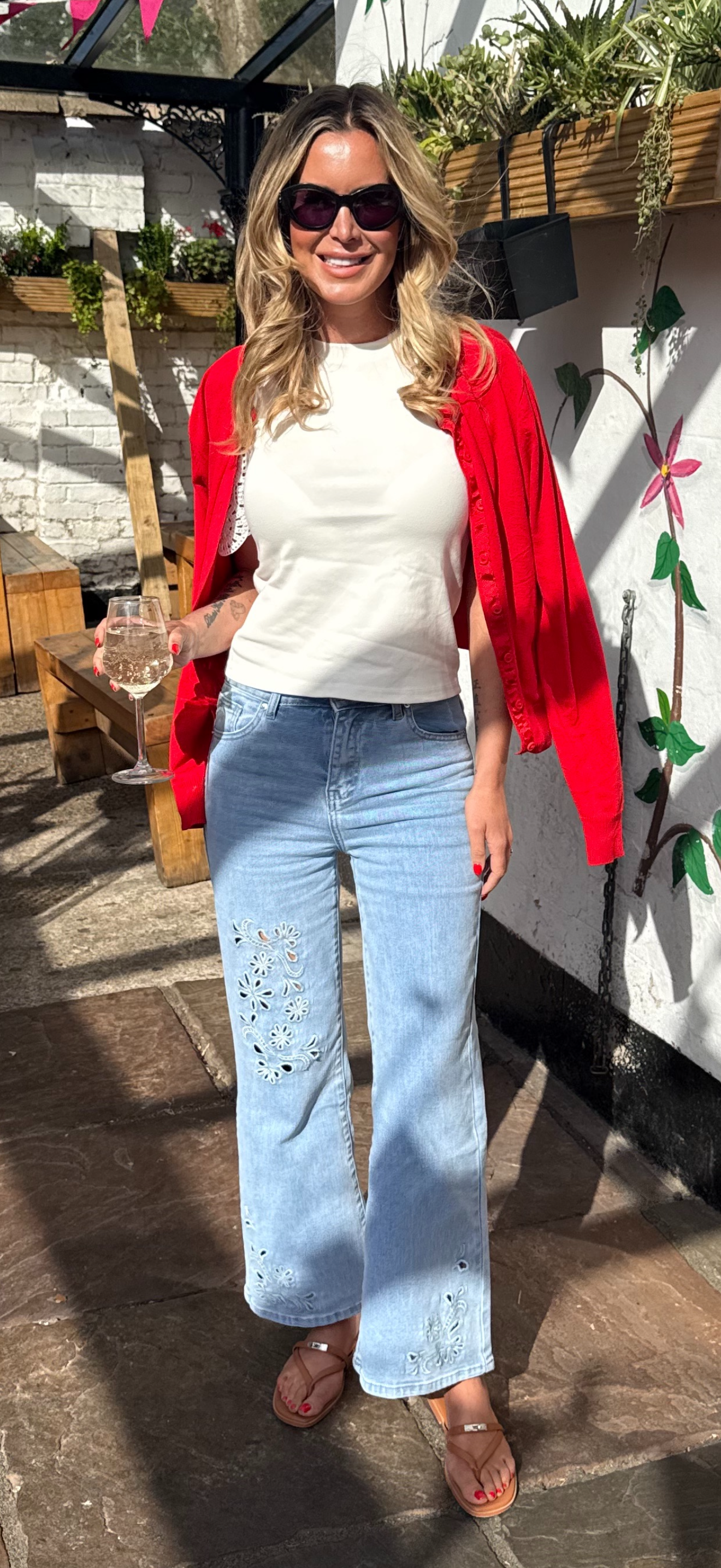 Embroidered jeans