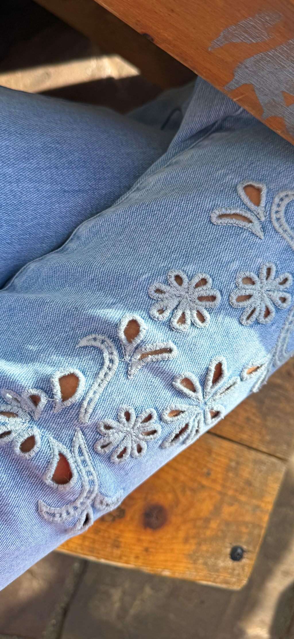Embroidered jeans