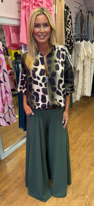 PALAZZO TROUSERS khaki