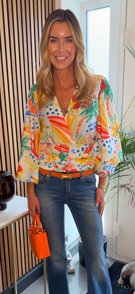 ROSA top print multi