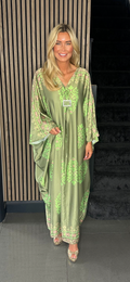 KIMONO dress olive