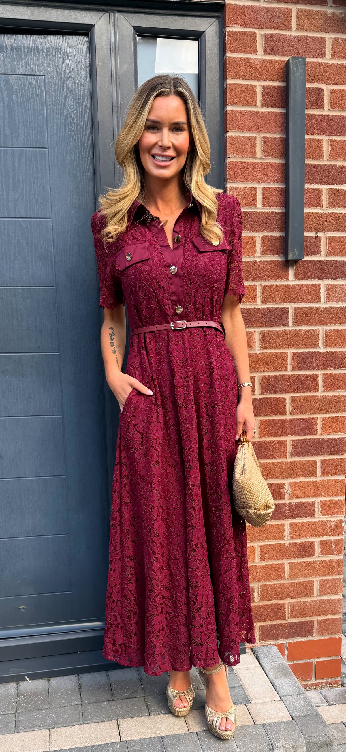 CICI dress wine