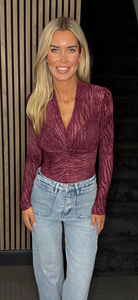 LAYLA  bodysuit WINE
