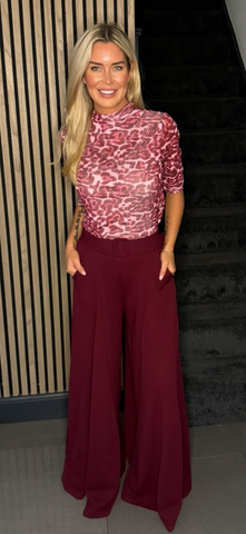 PALAZZO TROUSERS wine