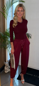 VIVIAN jogger wine