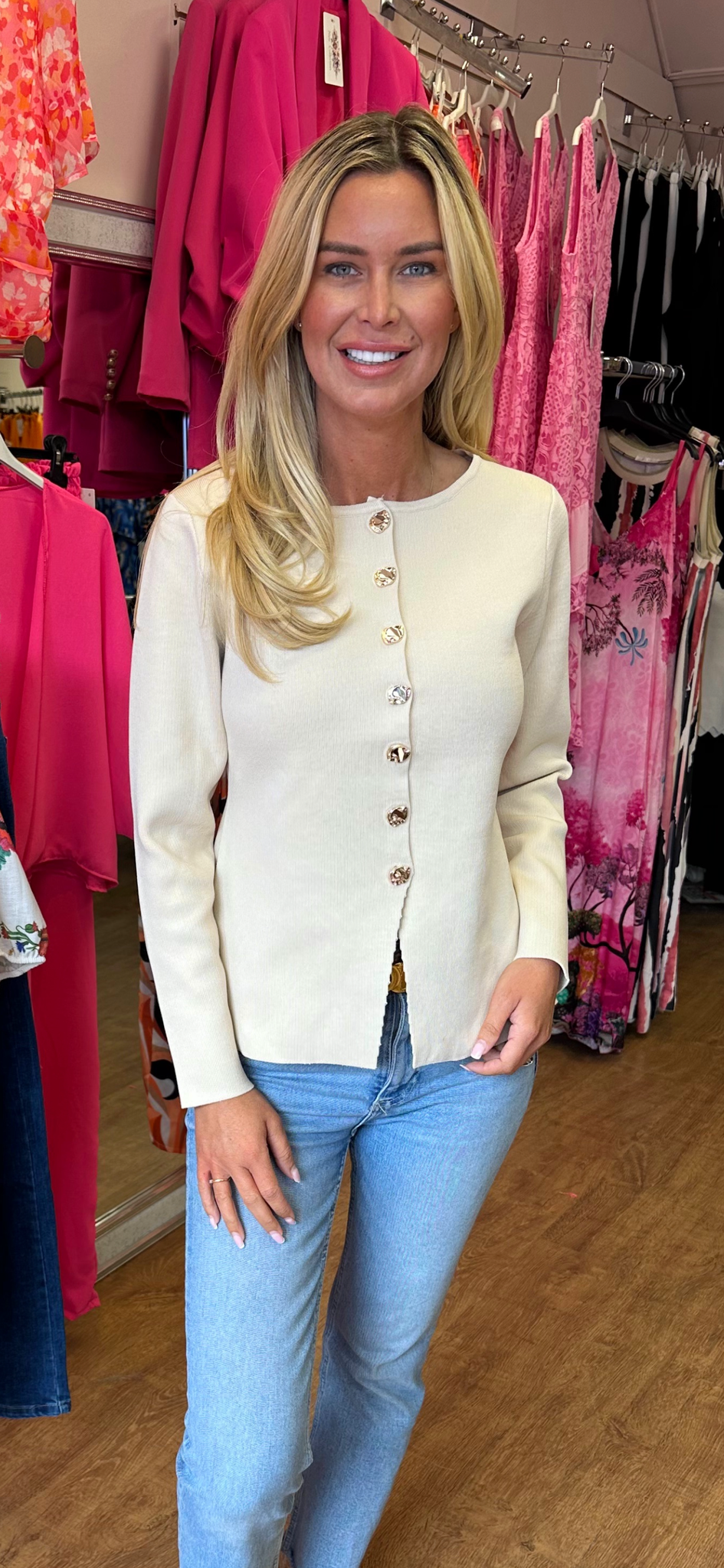 NOVA cardigan beige