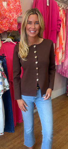 NOVA cardigan brown