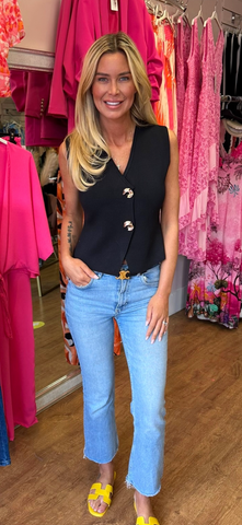 GIA waistjacket black