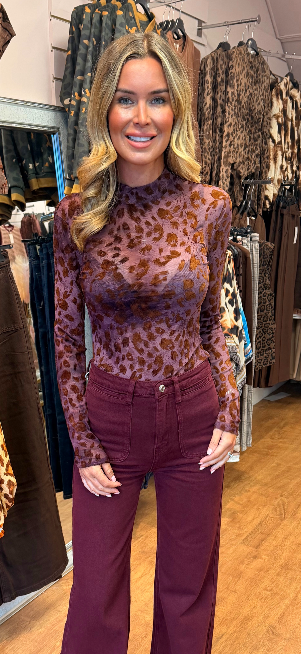 VERA bodysuit wine
