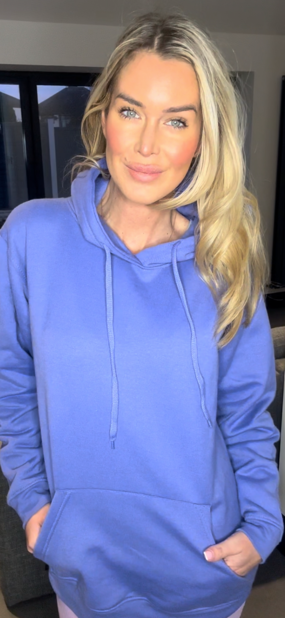 Violet hoodie oversized