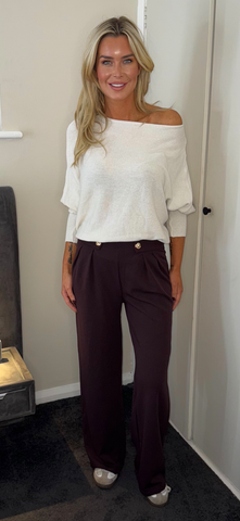 LAUREN TROUSER brown