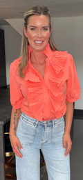 ARABELLA shirt coral