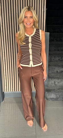 Relaxed trouser brown