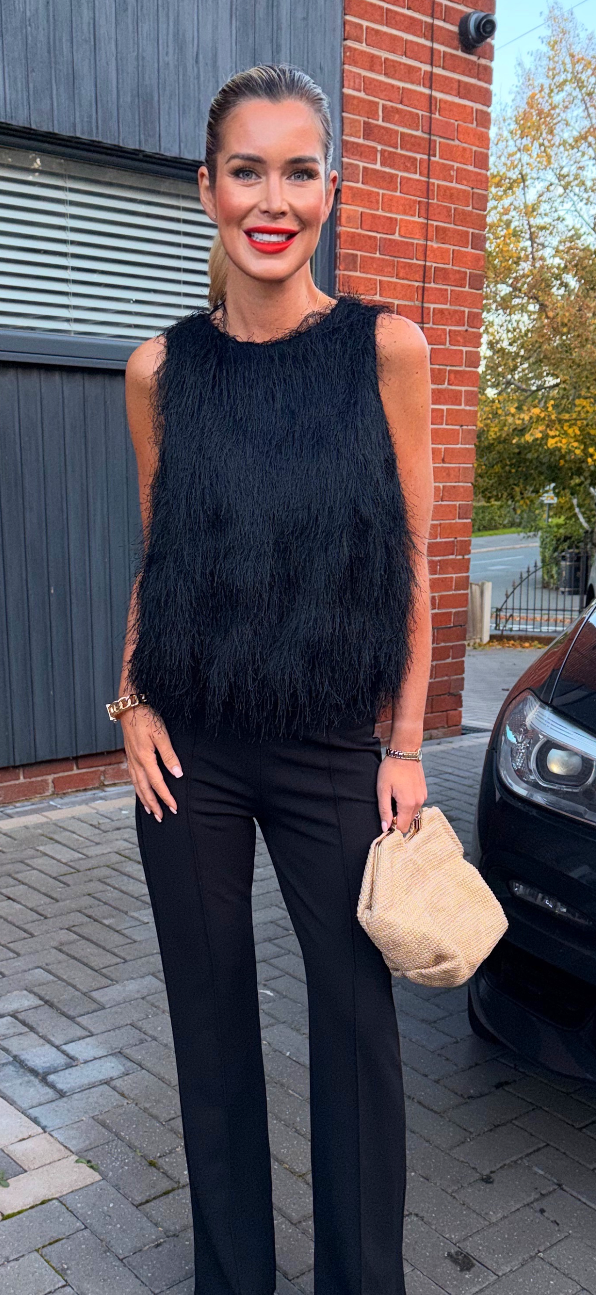 JEANETTE top black