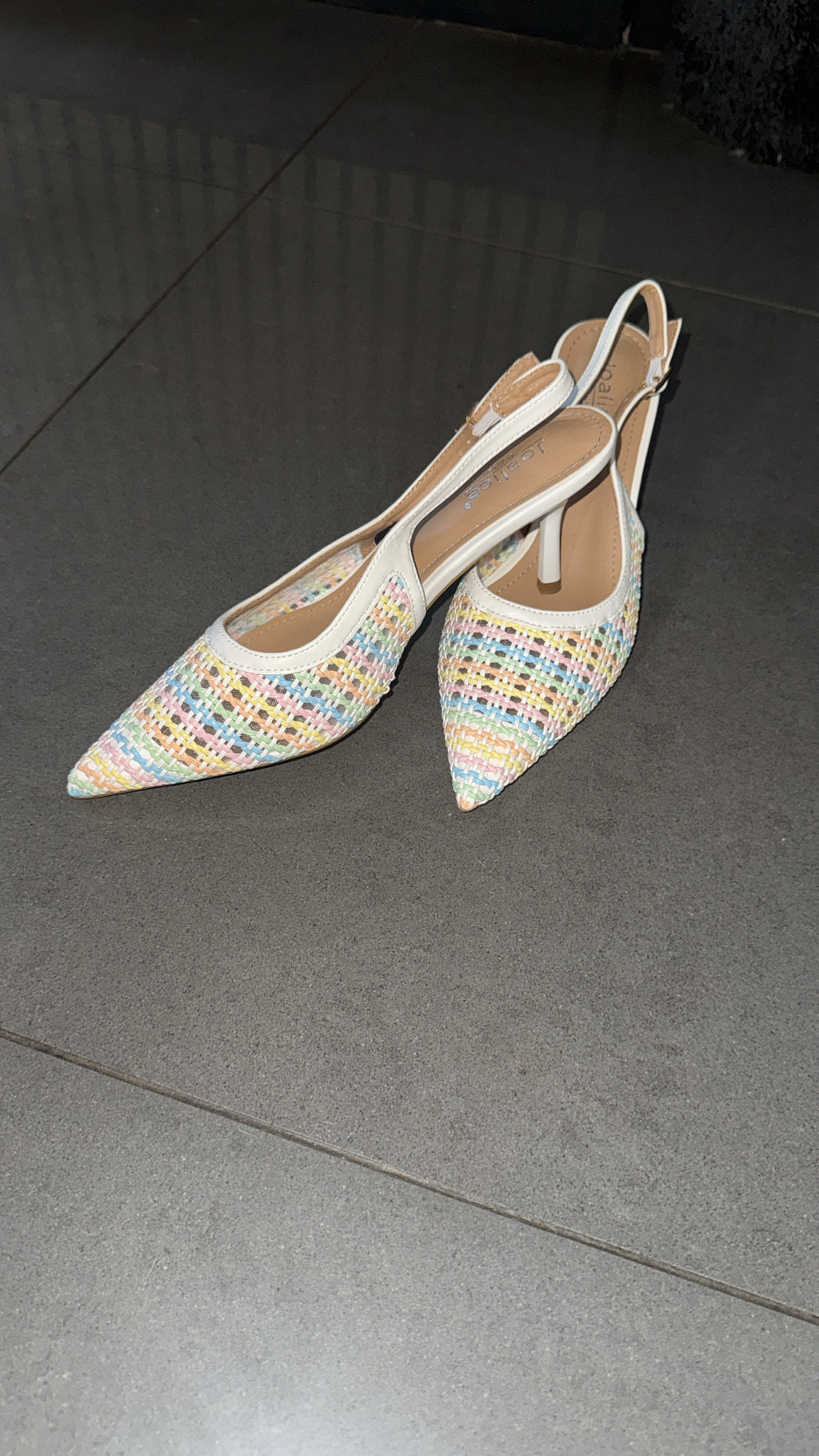 Zig zag heels pastel