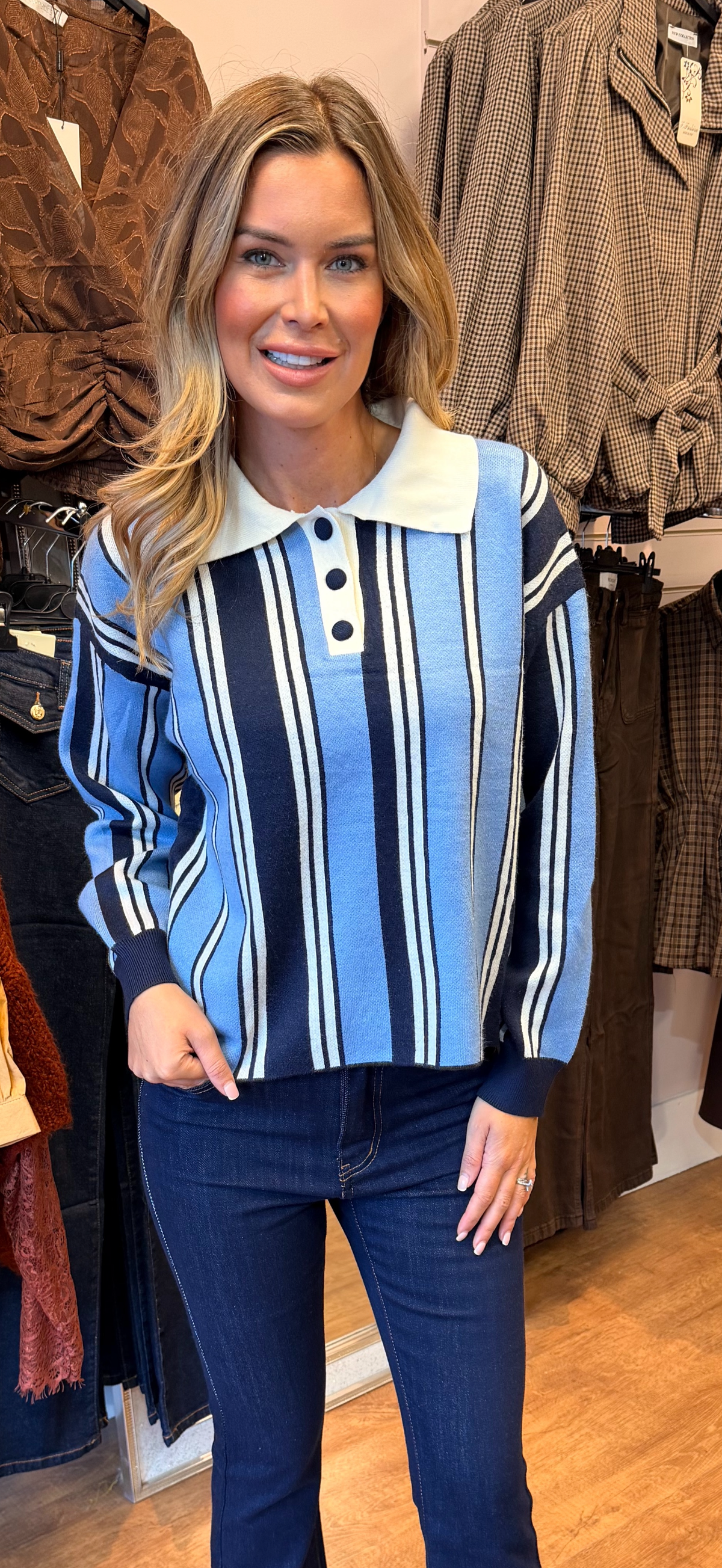 THEA jumper blue