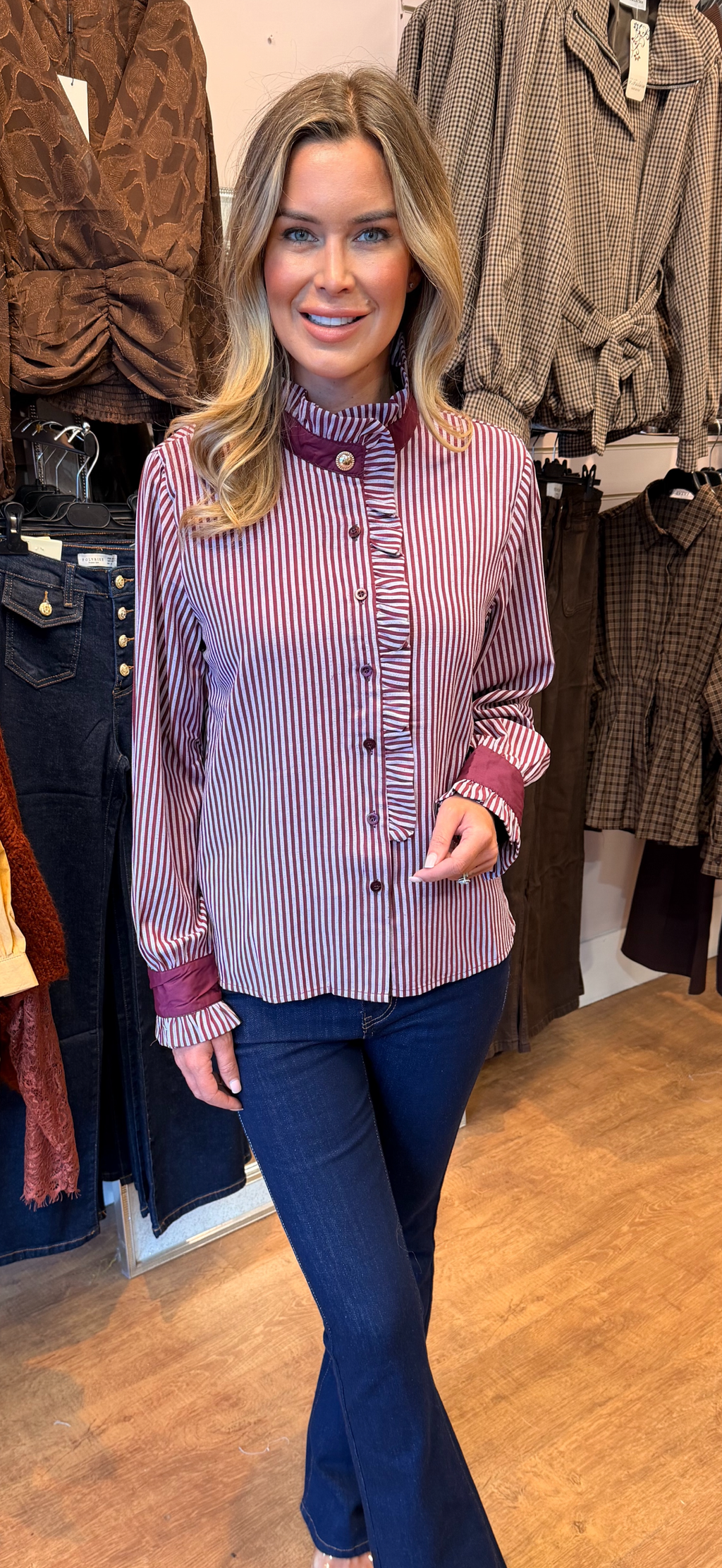 CONNIE SHIRT wine