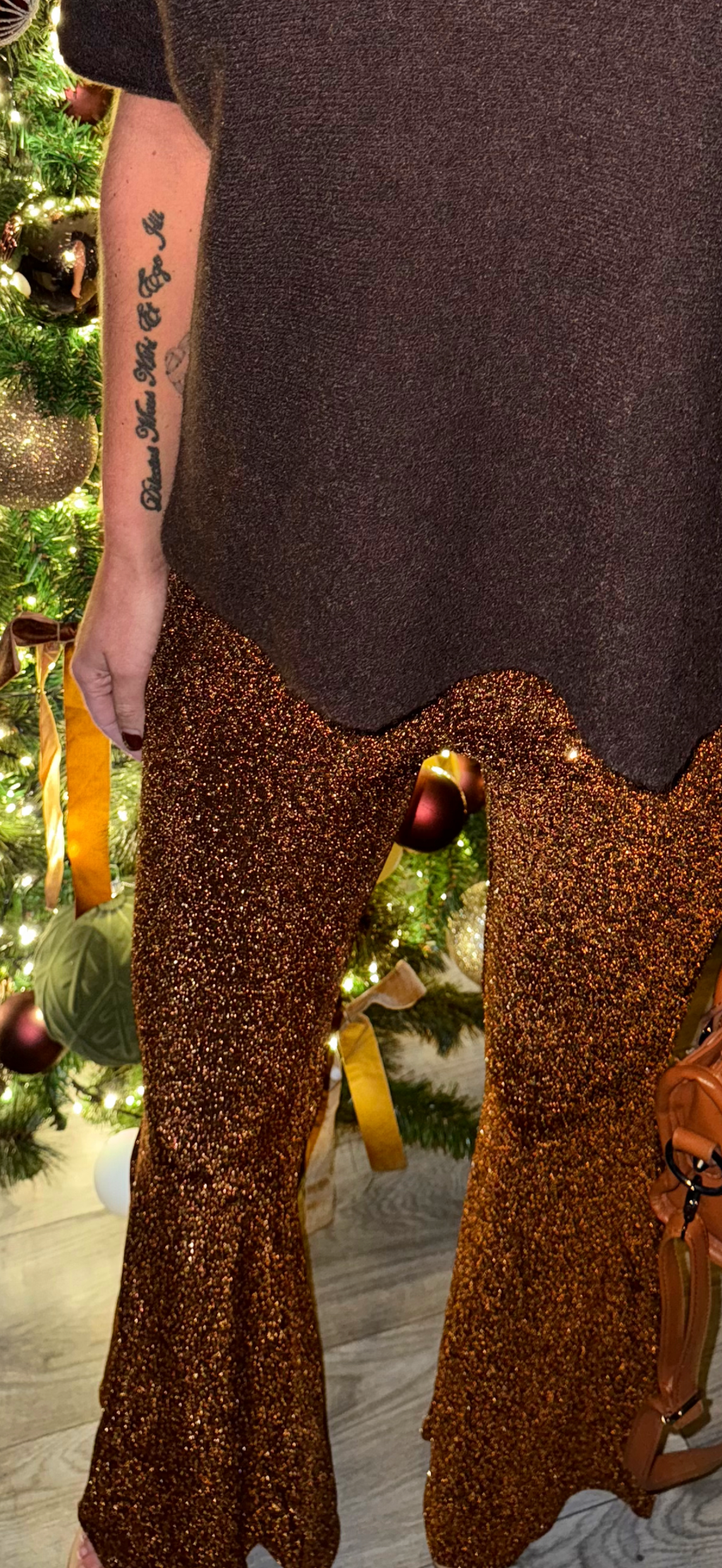 SPARKLE trousers toffee