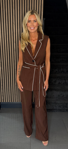 TIA two piece brown