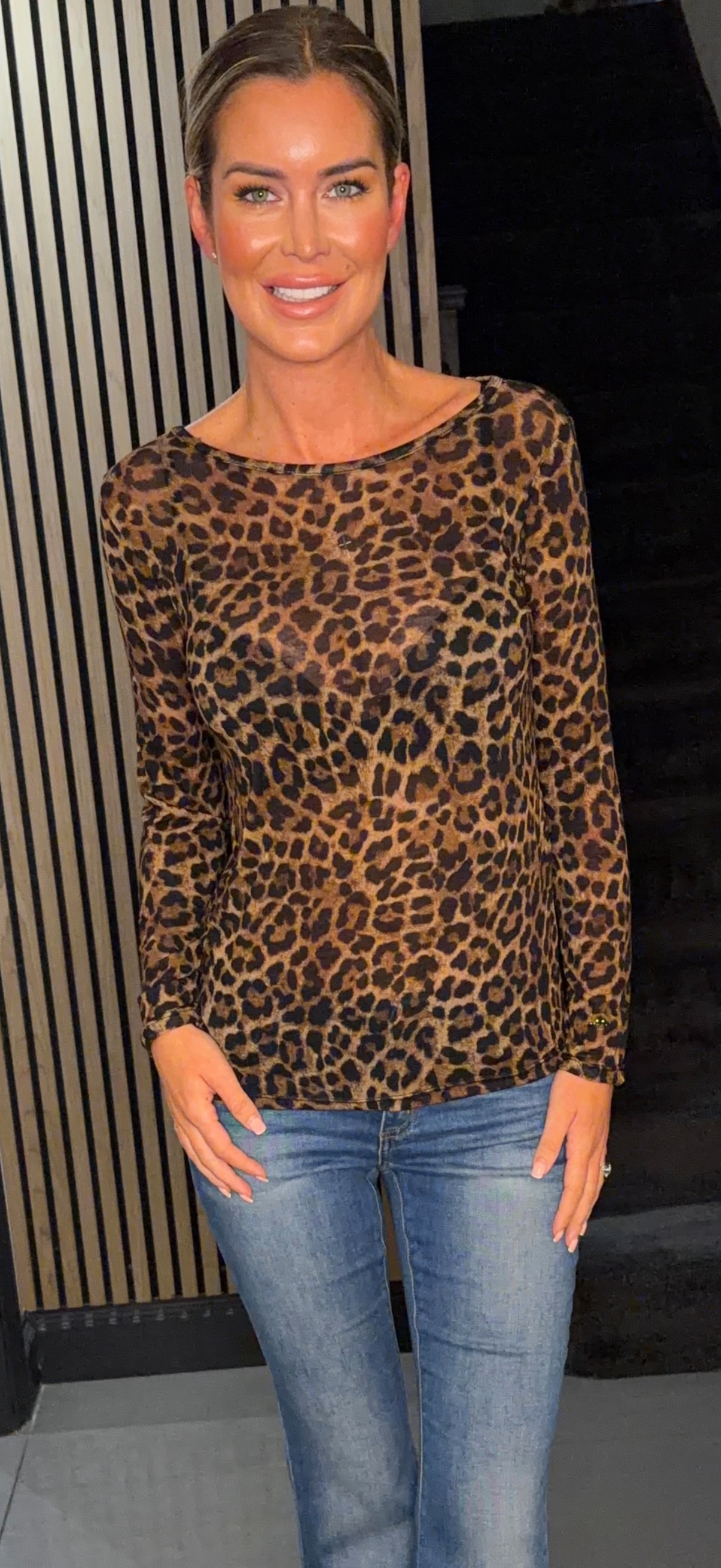 Leopard top brown