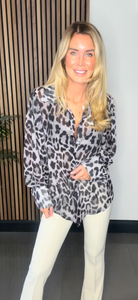 ARIA shirt leopard grey