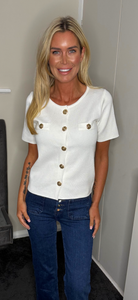CIARA top/jacket white