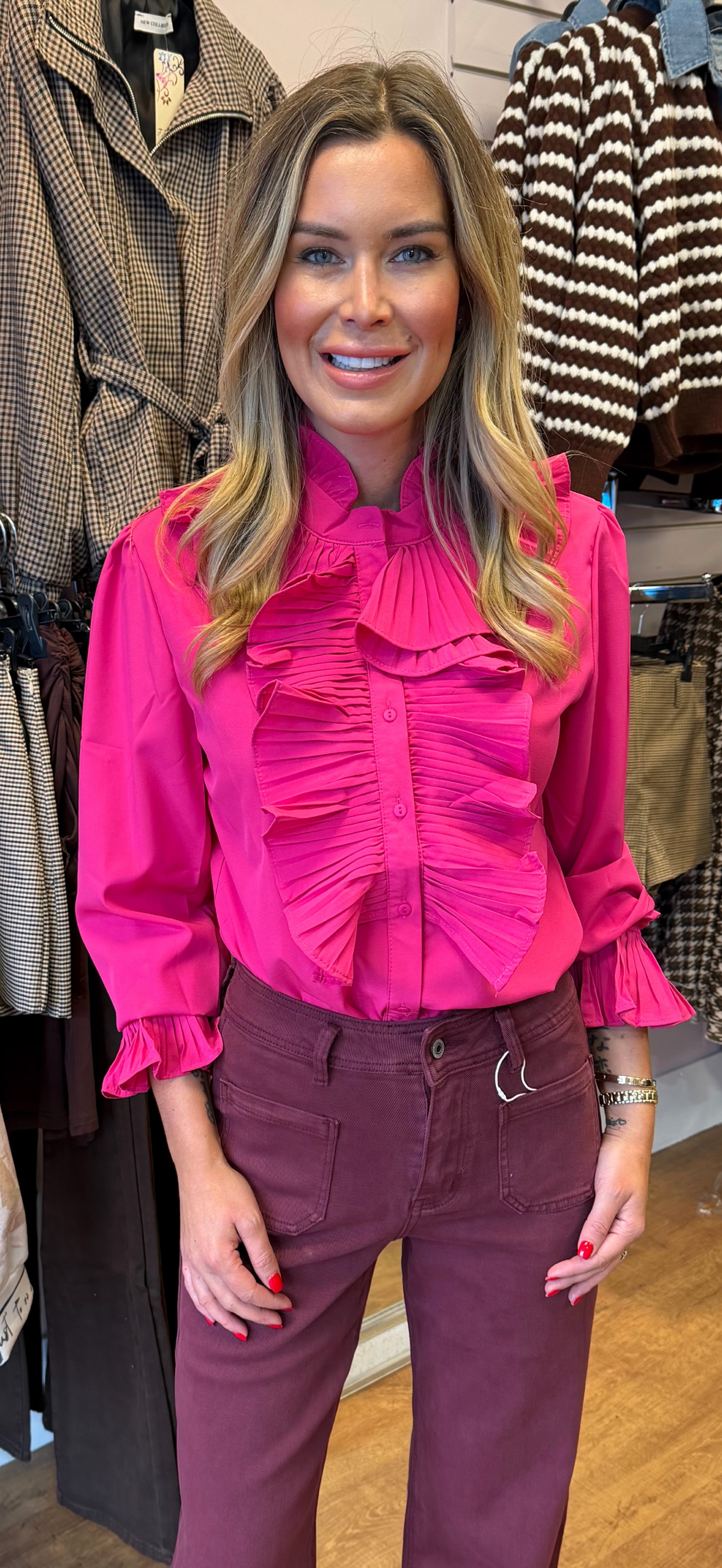 ANNIE shirt fushia
