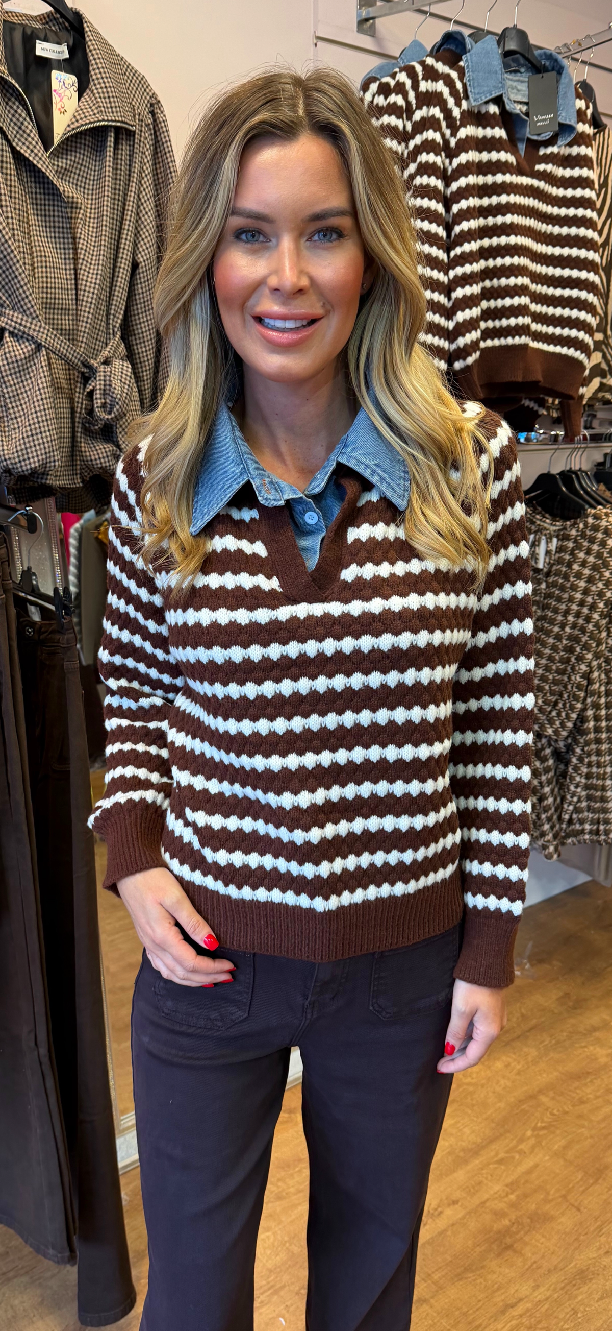 DENIM jumper brown